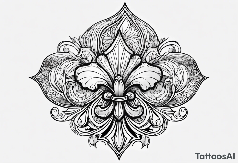 Fleur de lis tattoo idea