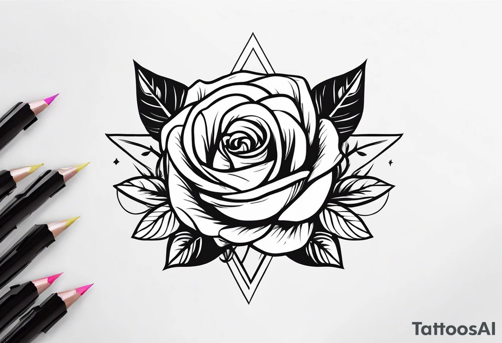 The name aria with a rose tattoo idea