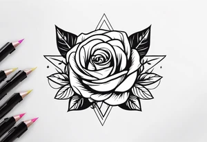 The name aria with a rose tattoo idea