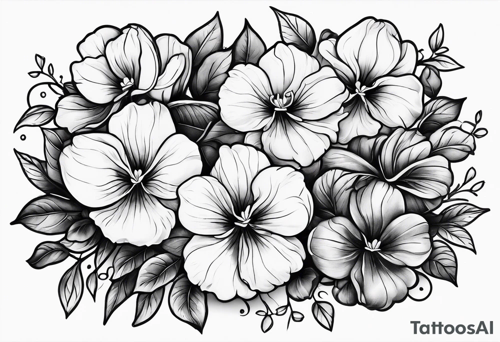 more violets than roses tattoo idea