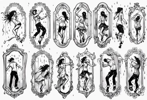 Mirror dancing in the rain tattoo idea