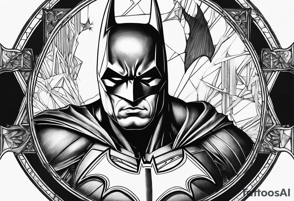 batman metal tattoo idea