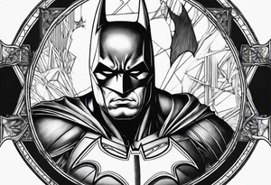 batman metal tattoo idea