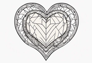 stone heart tattoo idea