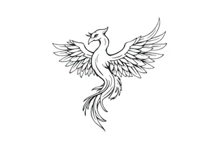 Master and phoenix tattoo idea