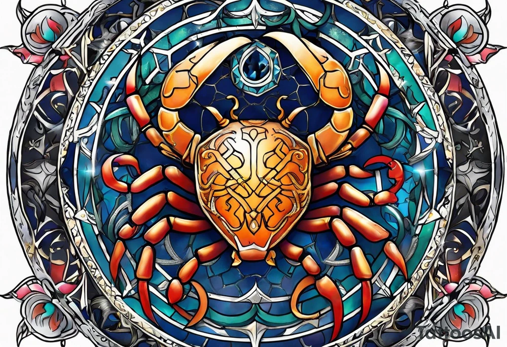 Zodiac cancer tattoo idea