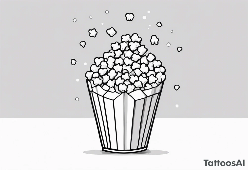 Popcorn tattoo idea