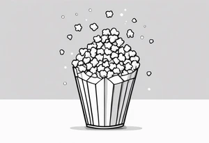 Popcorn tattoo idea