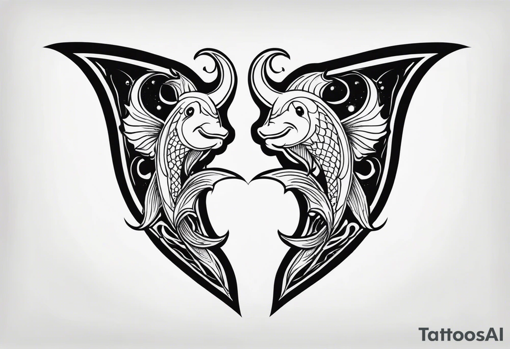 Posiden trident
Pisces tattoo idea