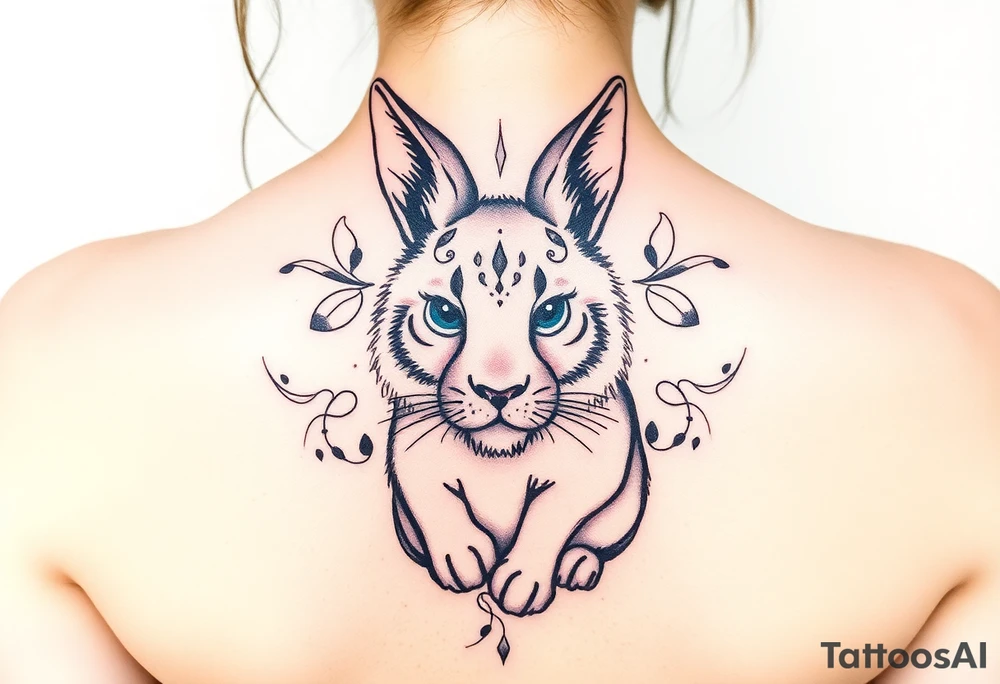 a lion-bunny tattoo idea