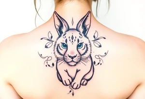 a lion-bunny tattoo idea