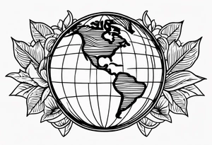 earth



old school vintage simple traditional design 



bold color simple tattoo idea