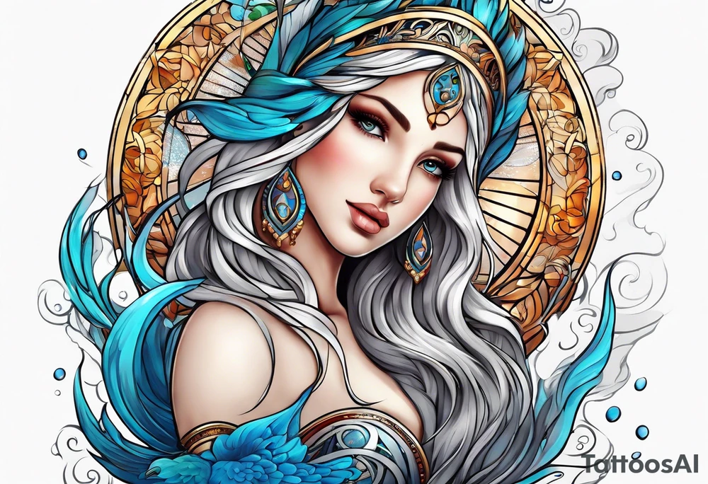 Virgo water tattoo idea