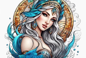 Virgo water tattoo idea