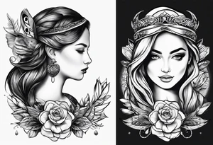 design that represents my two kids matilda and weston tattoo idea