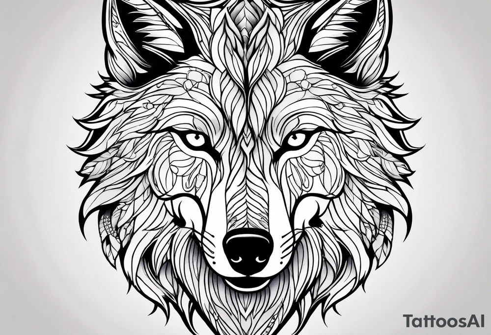 Wolf tattoo idea