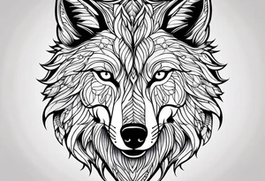 Wolf tattoo idea