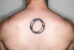 A marriage ring with a meaning of being one tattoo idea