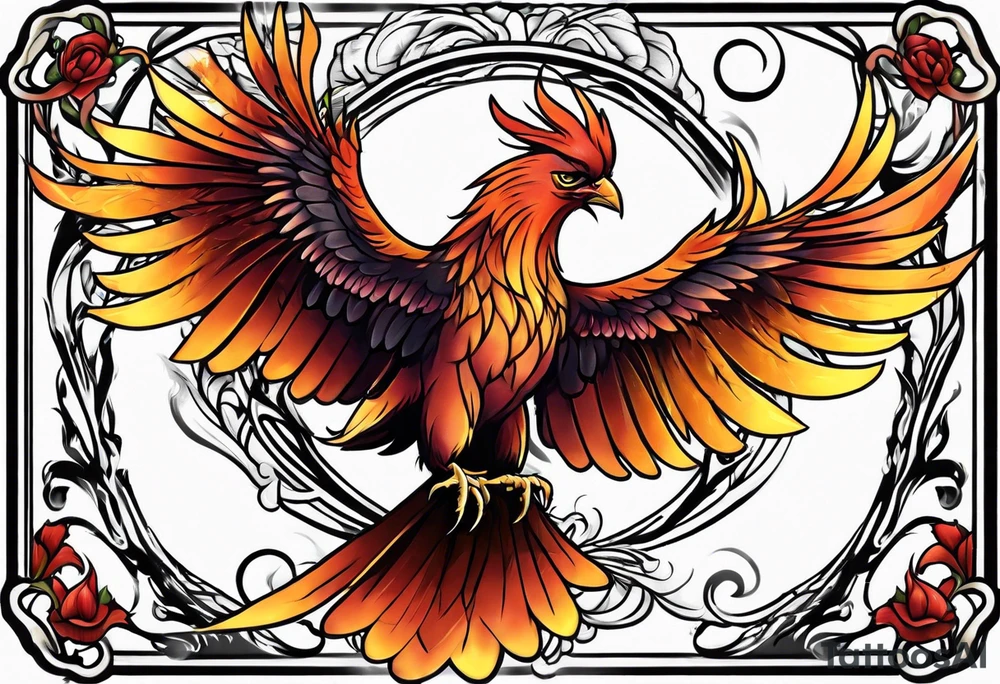 Phoenix tattoo idea
