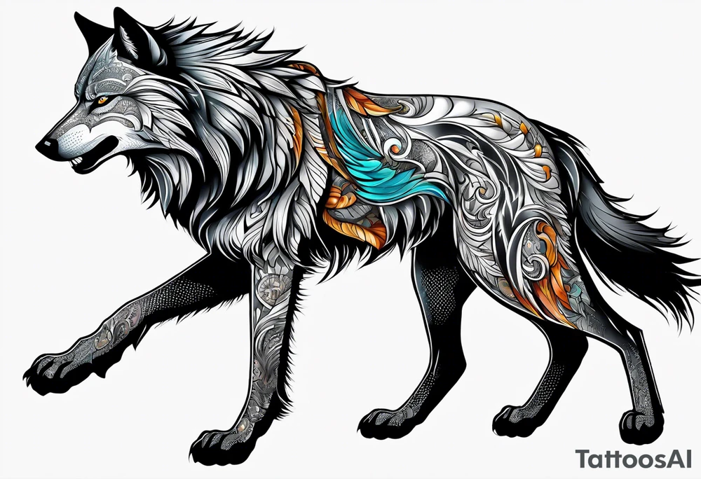 Lobo wolf for a male tattoo tattoo idea