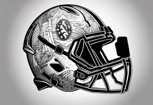 American football tattoo idea