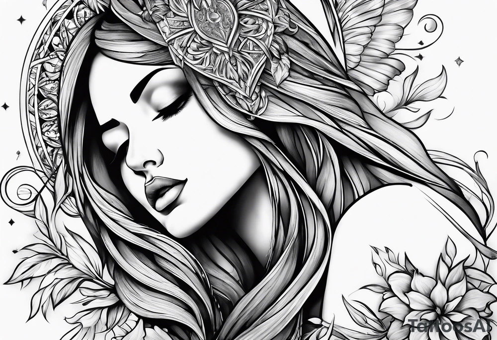 "Falling in love with Jesus" tattoo idea