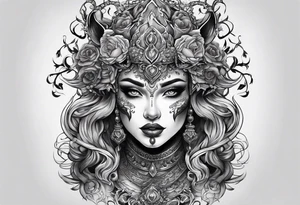 Creature from hell tattoo idea