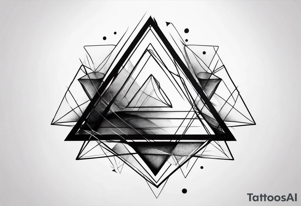 3 interconnecting triangles tattoo idea