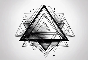 3 interconnecting triangles tattoo idea