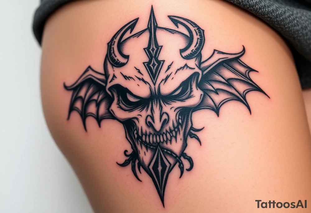 Something representing madness amd genius, good and evil, light and dark tattoo idea