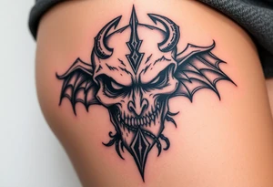 Something representing madness amd genius, good and evil, light and dark tattoo idea