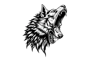 Big bad wolf lurking tattoo idea