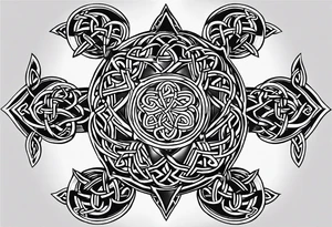 celtic knotwork with triquetra tattoo idea