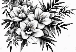 large bamboo tattoo idea