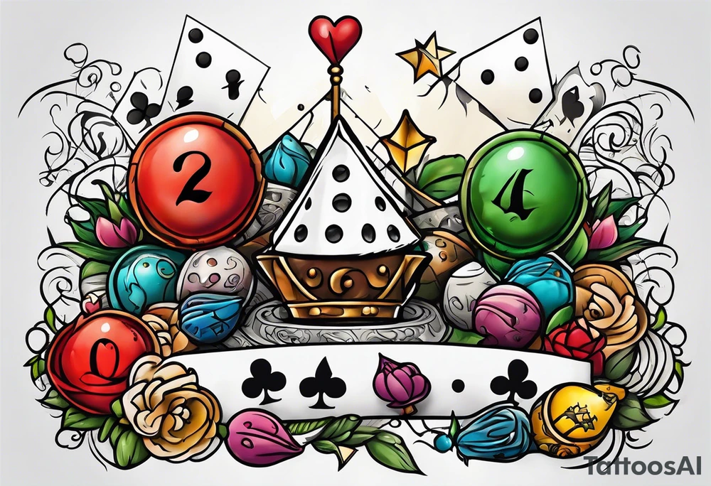 a twenty sided die tattoo idea