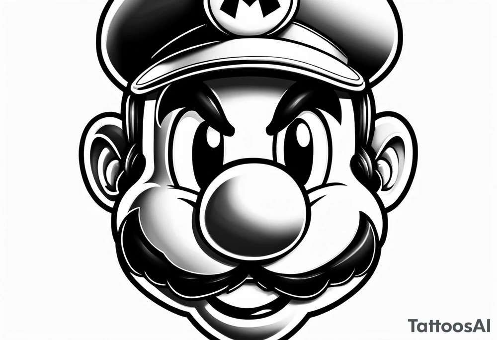 Super Mario on bullet bill tattoo idea