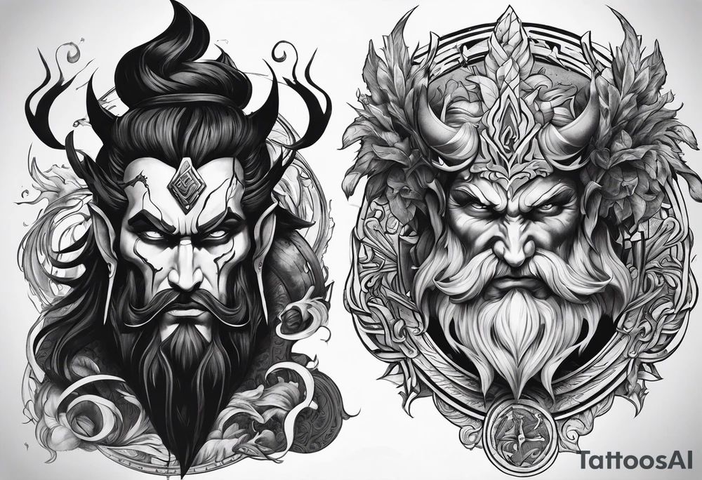 HADES and brother symbols tattoo idea