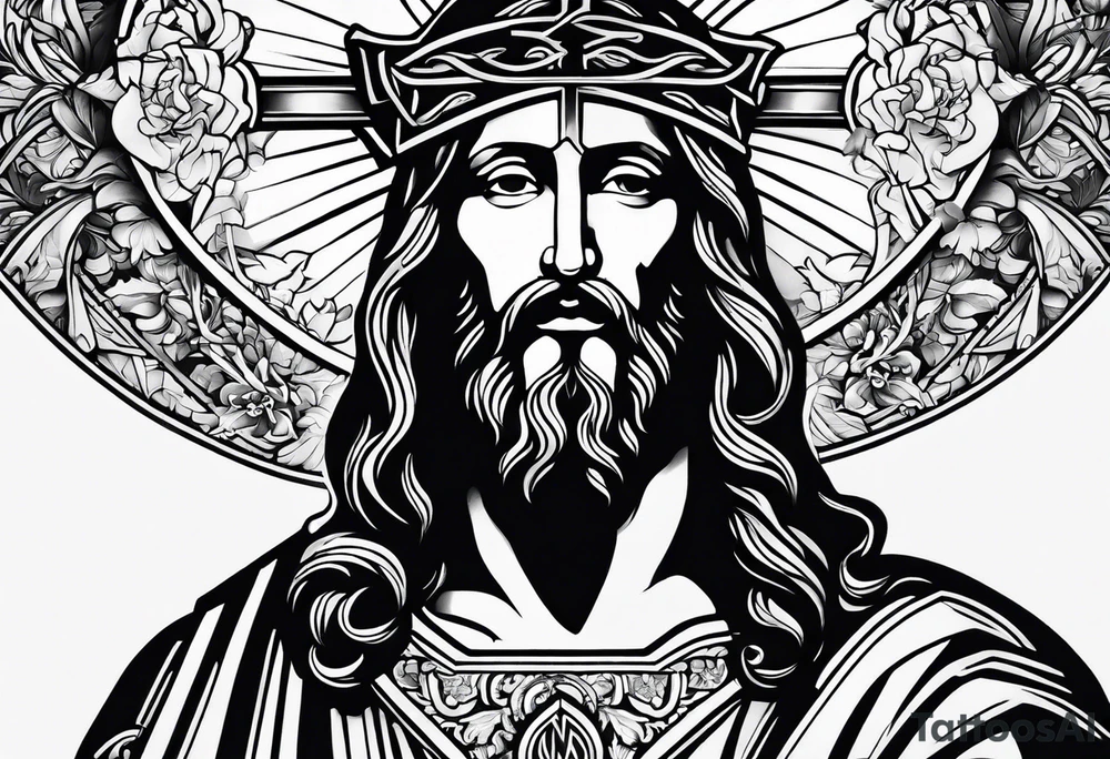 jesus tattoo idea