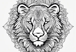 leo sign tattoo idea