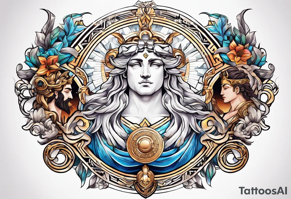 GREEK GODS tattoo idea