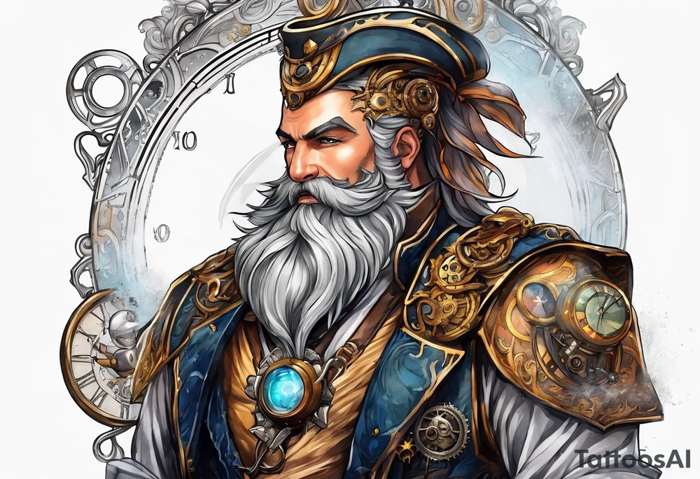 Steampunk zeus tattoo idea