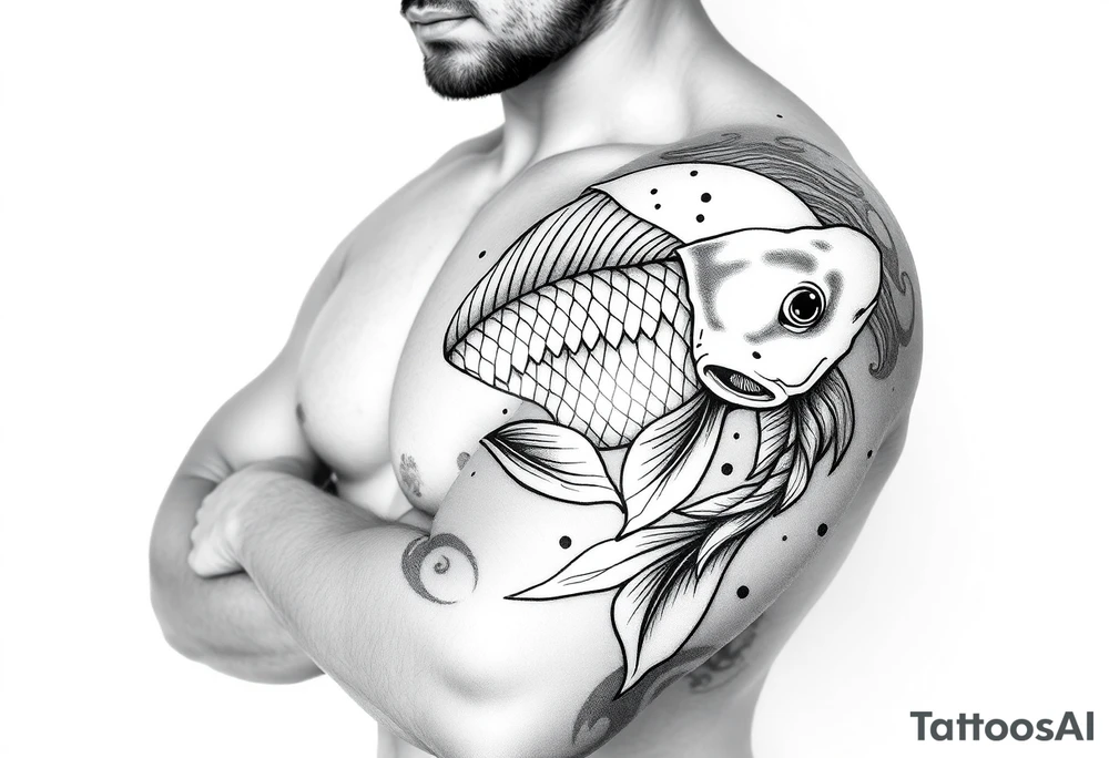 Koi fish tattoo idea