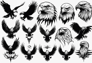 killer eagle tattoo idea