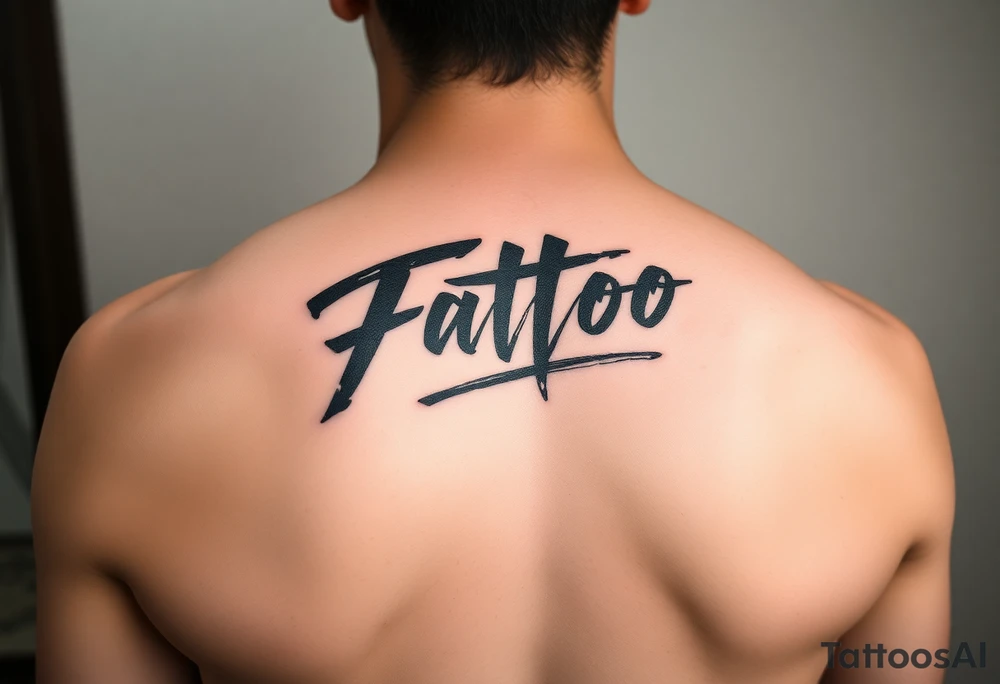 Text-OTF, Black, calligraphy, paint brush stroke tattoo idea