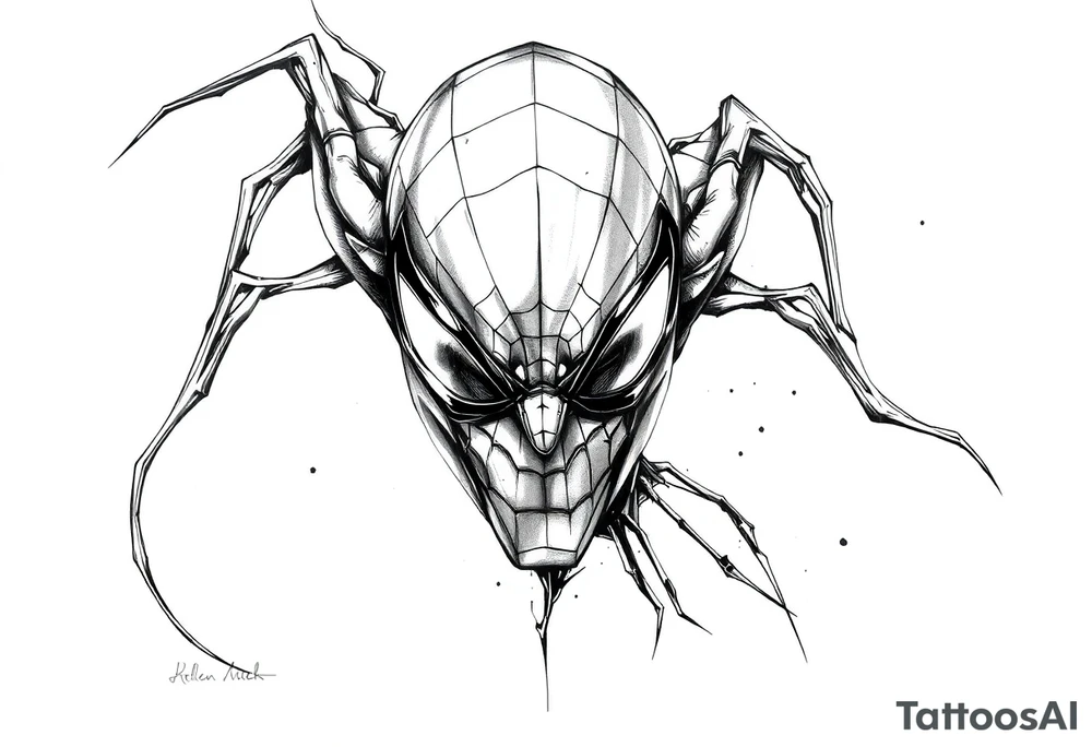 spiderman tattoo idea