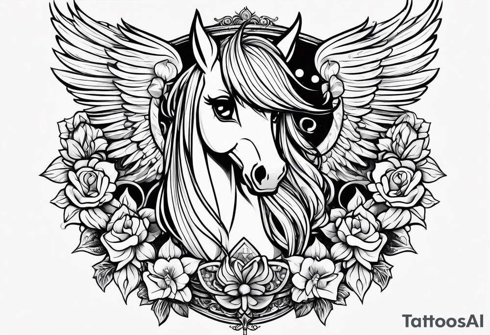 Goth my little pony tattoo idea