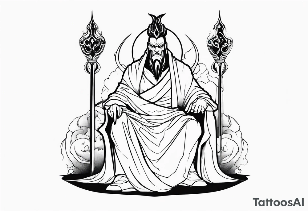 Hades estátua grega tattoo idea