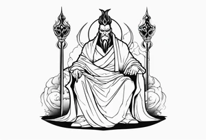 Hades estátua grega tattoo idea
