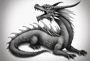 Skeletal Dragon Long tattoo idea