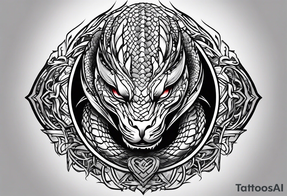 Viper head tattoo idea